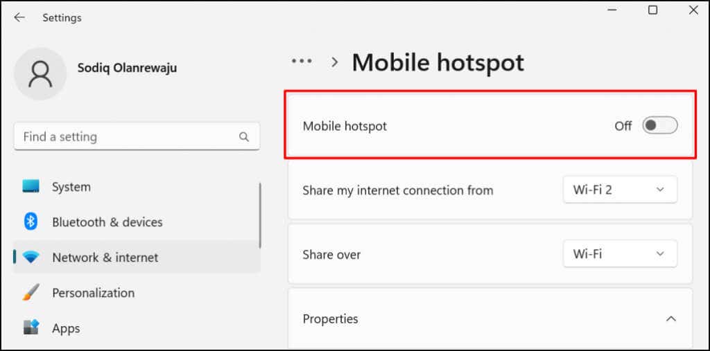 How to Share Wi Fi Network Connections in Windows 11 - 31