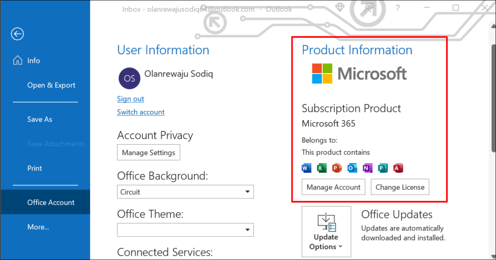 Check Microsoft Office Version on Windows PCs image 4