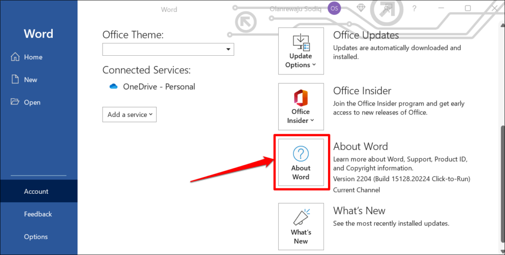 Check Microsoft Office Version on Windows PCs image 6