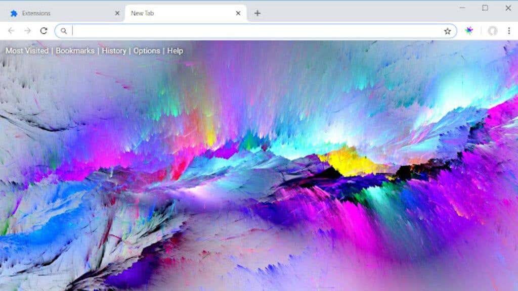 How to change Google Chrome background and theme