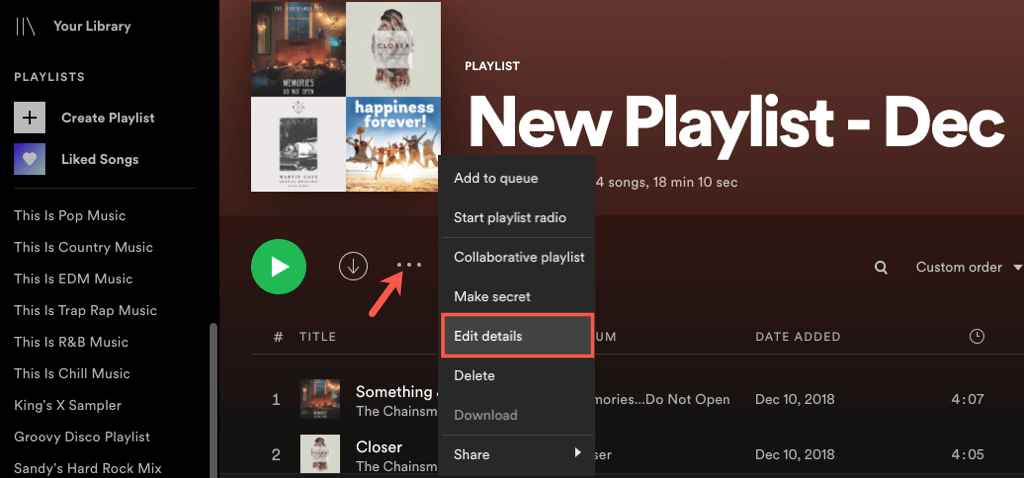 How to Customize Spotify Playlist Cover Photos - 1