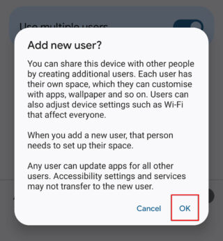 Android で複数のユーザー プロファイルを設定する方法