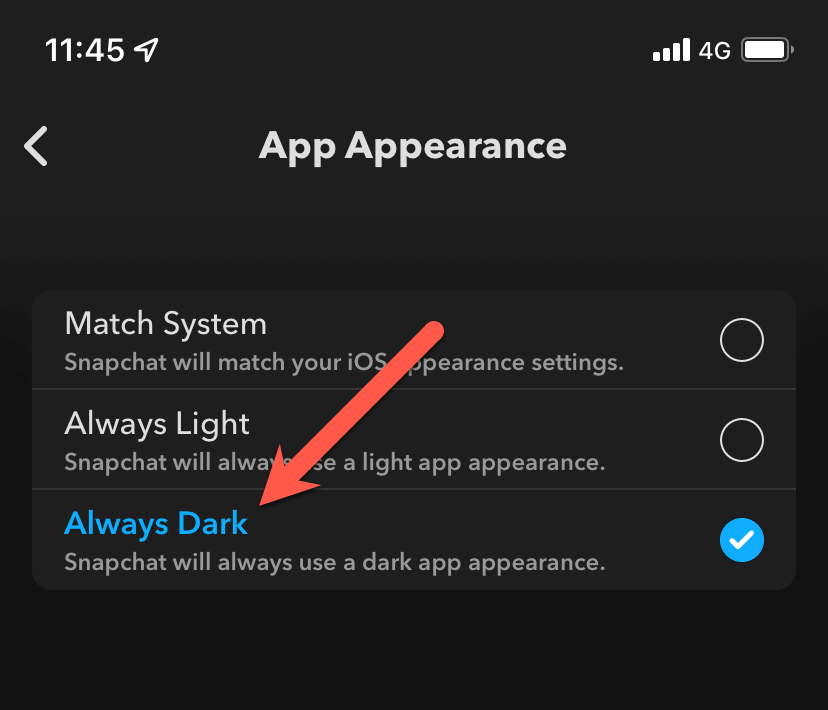 How to Get Snapchat Dark Mode in Android and iOS - 12