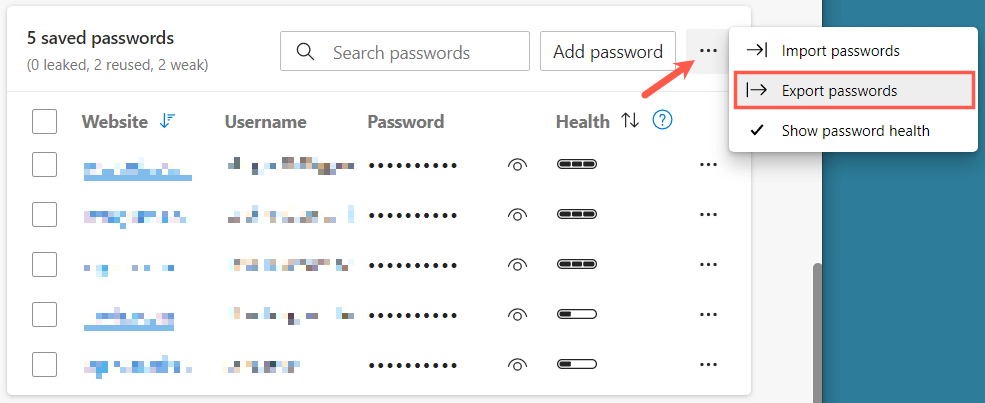 How to Export Edge Passwords image 3