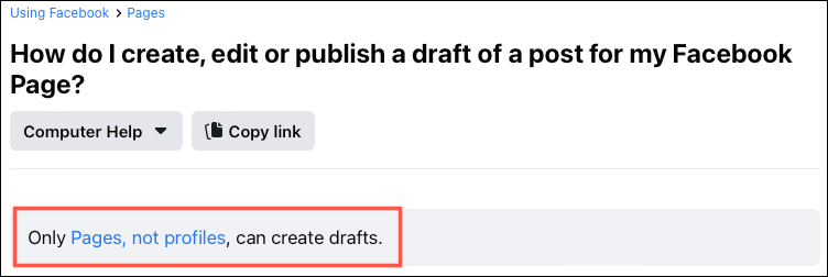 How to Find Draft Posts on Facebook image 2