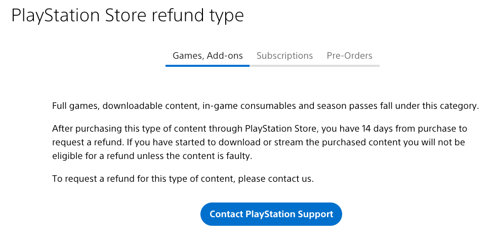 endelse Arena rygrad How to Return PS4 and PS5 Games to the Playstation Store for a Refund