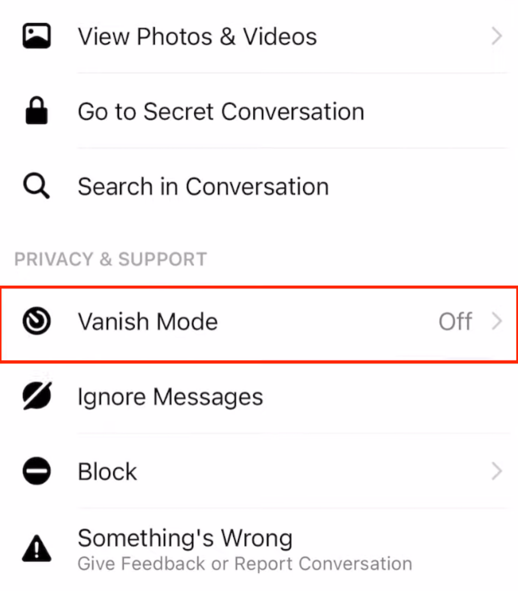 How to Use Vanish Mode on Facebook Messenger image 3