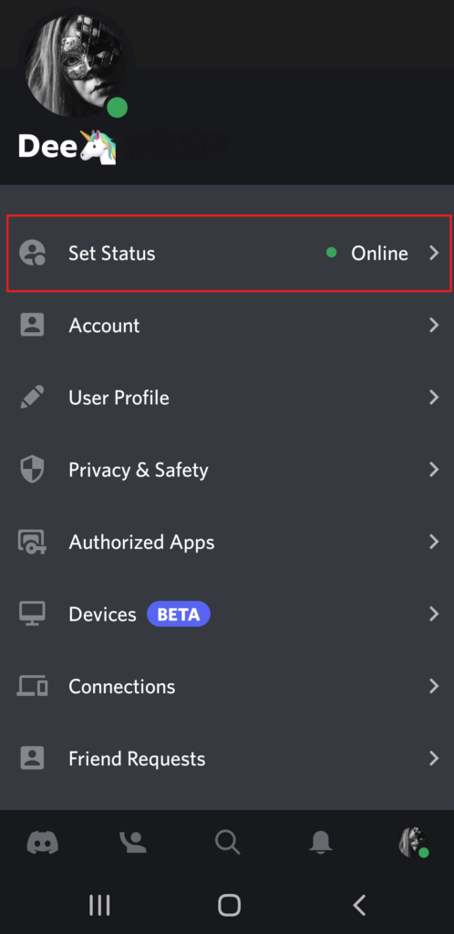 How to Manually Set Idle Status on the Mobile App image 2