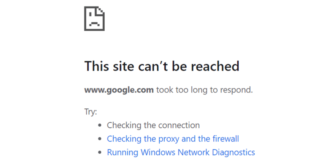 How to Fix the “This site can’t be reached” Error in Google Chrome
