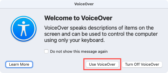 Use VoiceOver on Mac image 2