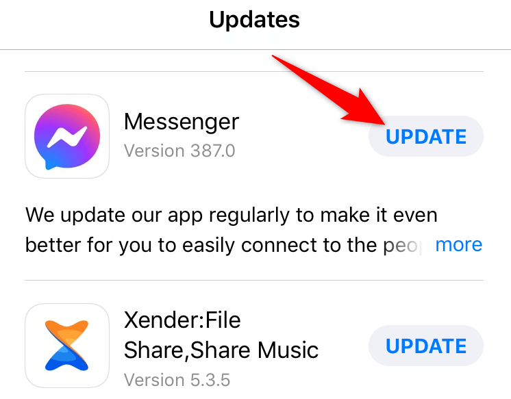 Update the Facebook Messenger App on Your Phone image