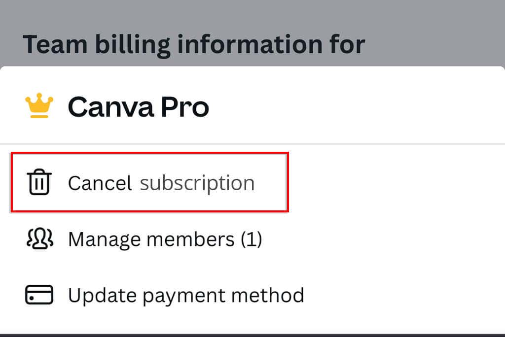 How to Cancel Your Canva Subscription  Mobile and Web  - 3
