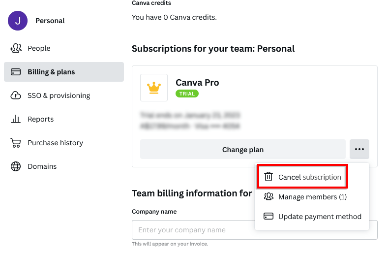 How to Cancel Your Canva Subscription  Mobile and Web  - 67