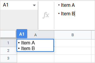 How to Insert and Use Bullet Points in Google Sheets - 81