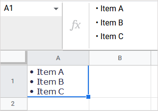 How to Insert and Use Bullet Points in Google Sheets - 55