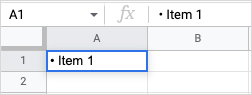 How to Insert and Use Bullet Points in Google Sheets - 30