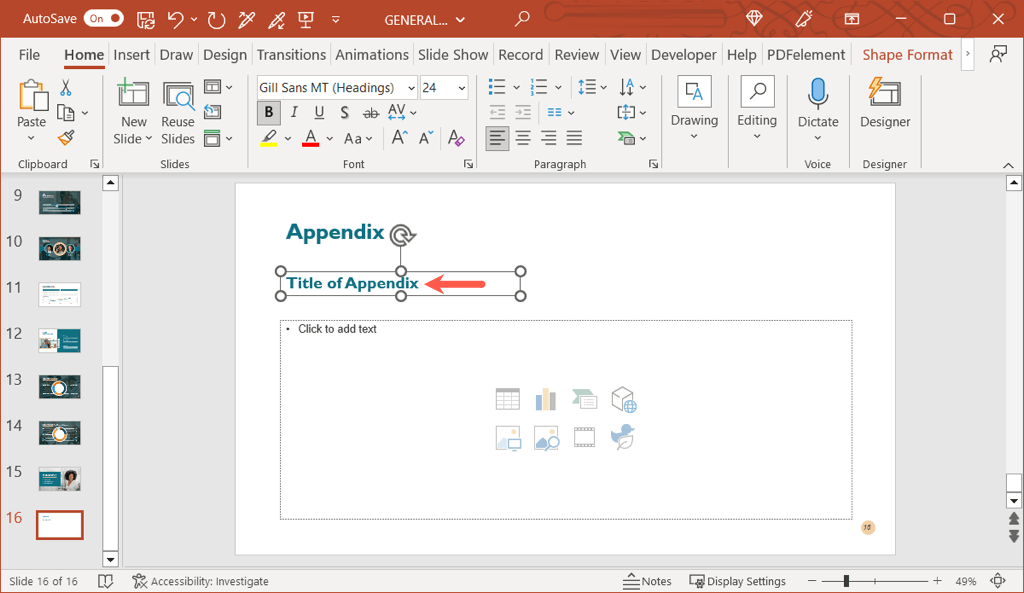 How to Create an Appendix in PowerPoint image 6