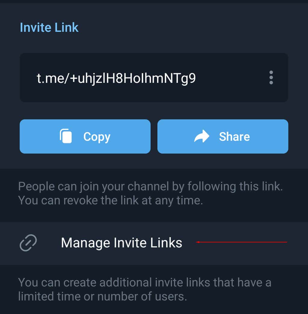 How to Revoke a Group Invite Link image 3
