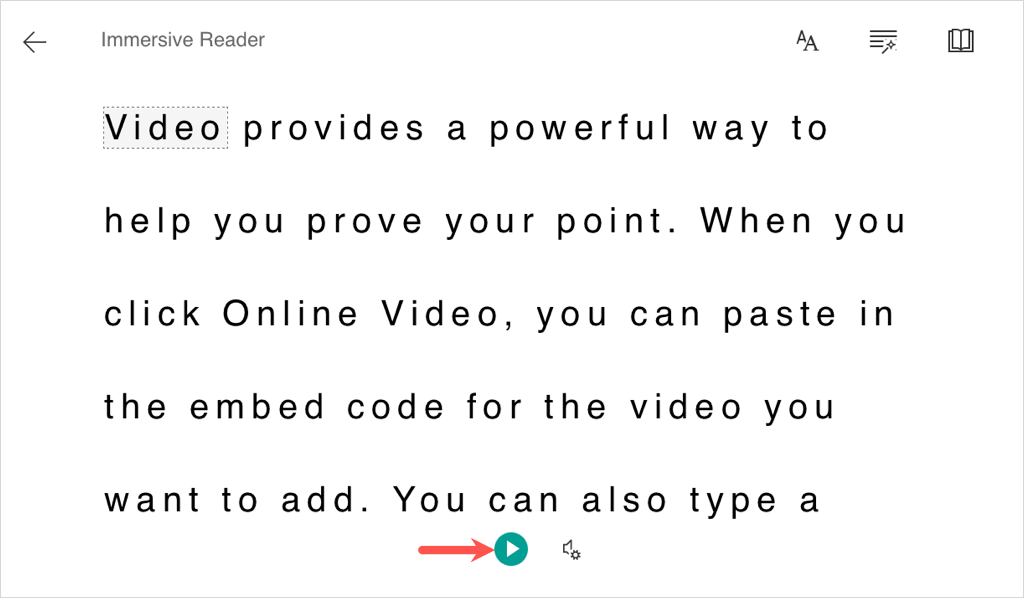 Use Read Aloud in Word on the Web image 2