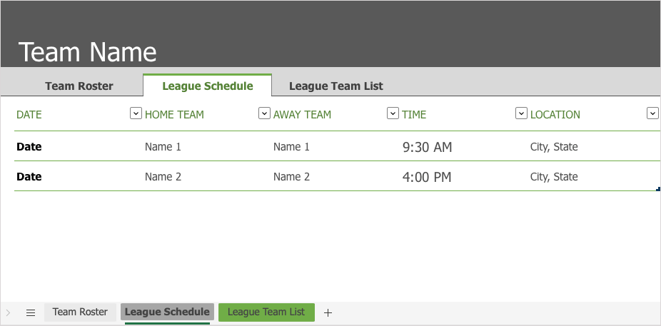 How To Make A Schedule In Microsoft Excel