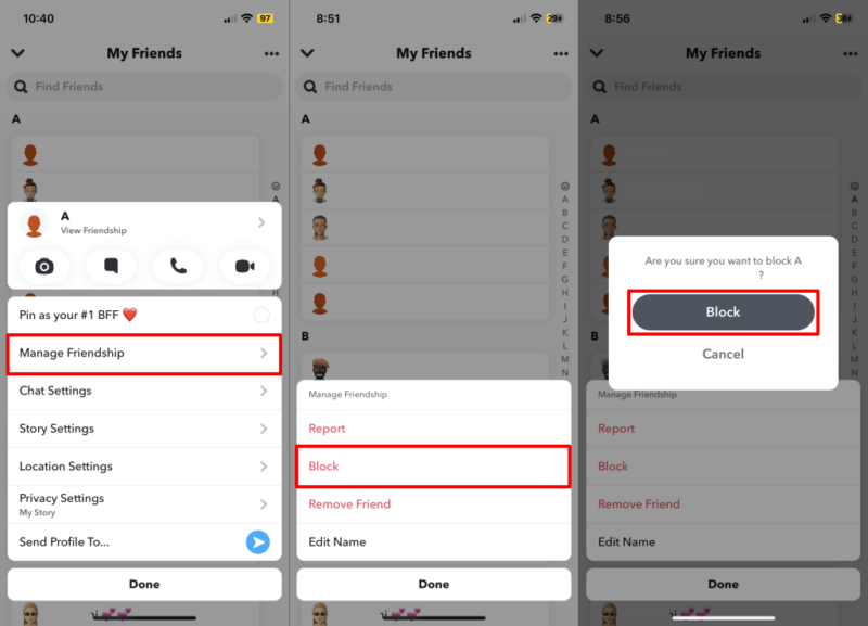 How to Remove Best Friends on Snapchat