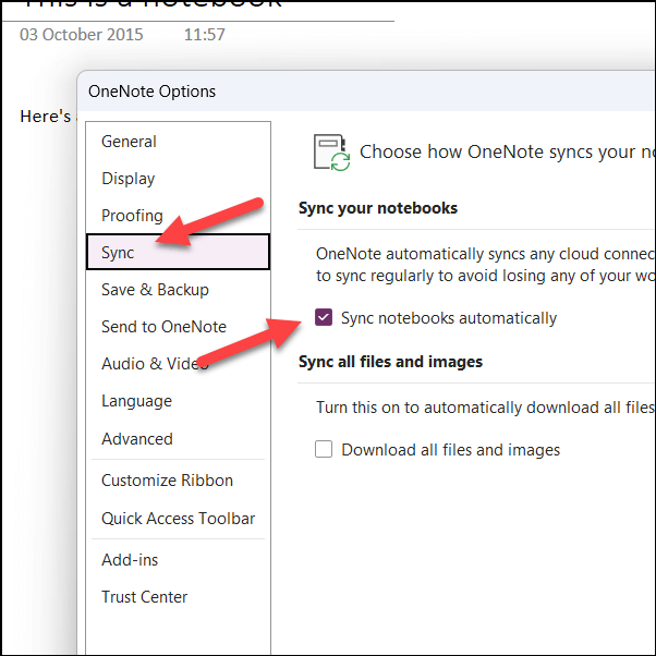 How to Sync a OneNote Notebook Automatically image 2
