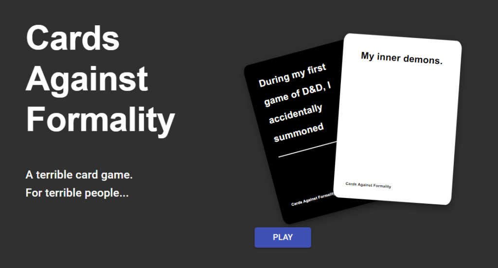 Cards Against Formality: A Polished Experience image