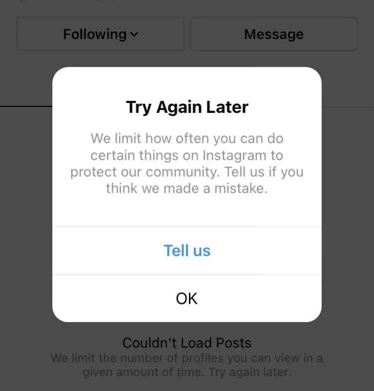 Fixing Any Error Message On Instagram