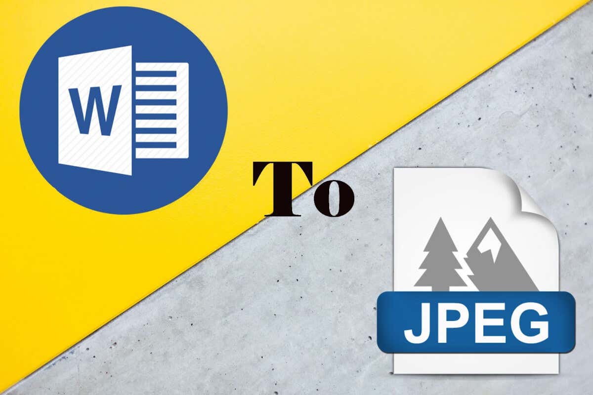How to Save a Word Document as a JPEG