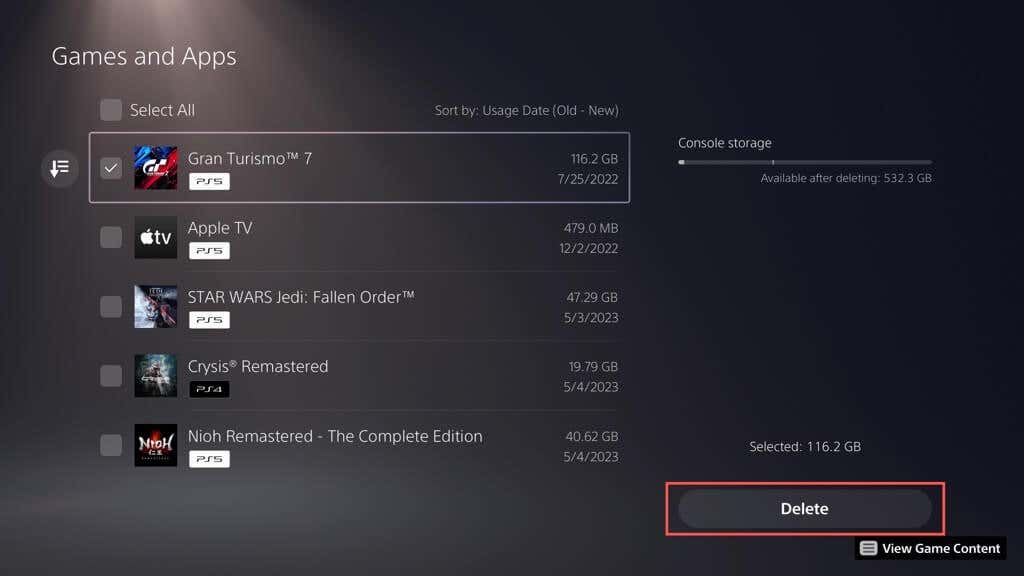 5 Ways To Free Up Storage Space On Your PS5