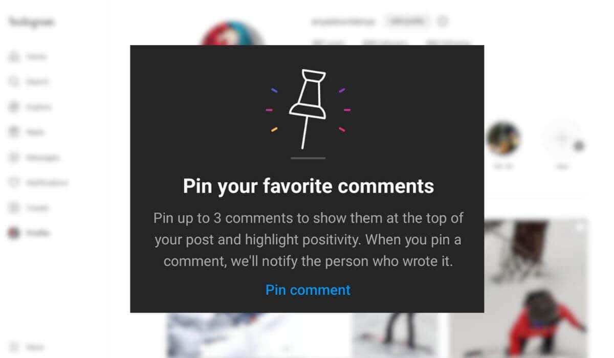 How to Pin a Comment on Instagram image