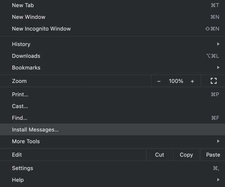 How to use google messages for web