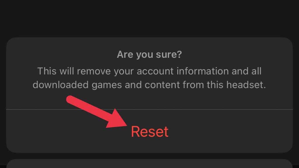 Factory Reset Oculus Quest image 3