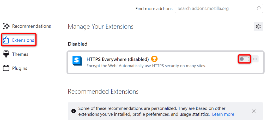 Turn Off Your Web Browser’s Extensions/Plug-Ins image 2