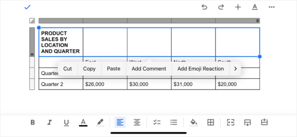 How to Merge Cells in a Google Docs Table