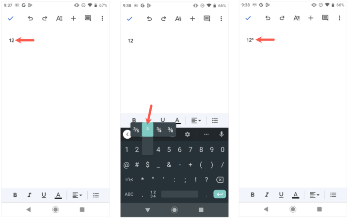 How to Type Exponents on Android, iPhone, and iPad