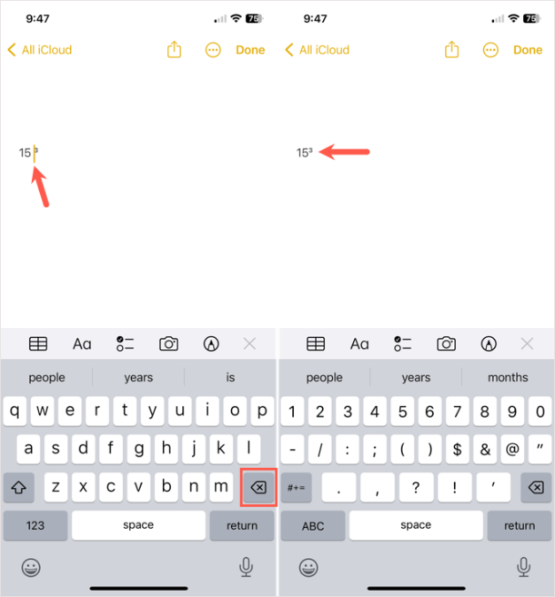 How to Type Exponents on Android, iPhone, and iPad