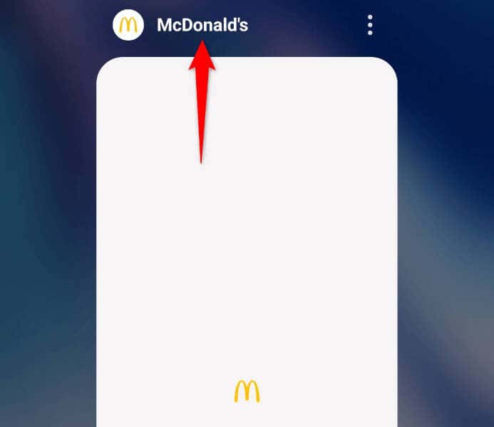 Close and Relaunch Your McDonald’s App image