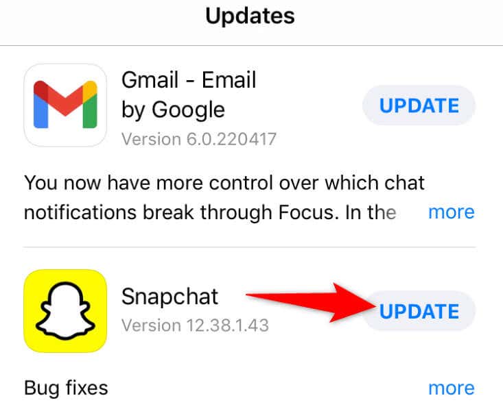 Fix Snapchat Support Code C14A by Updating Your App image 2