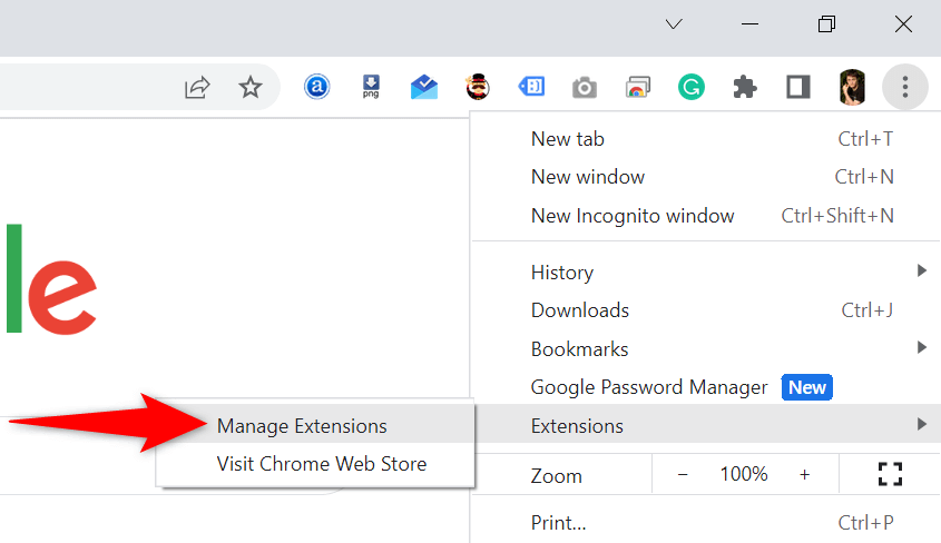 Disable Your Installed Chrome Extensions image