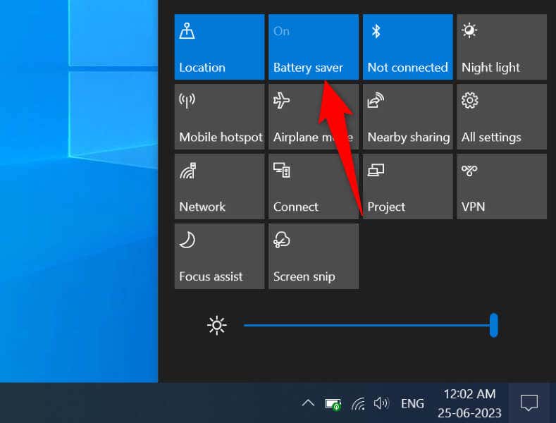 Turn Off Battery Saver Mode on Windows 10 image