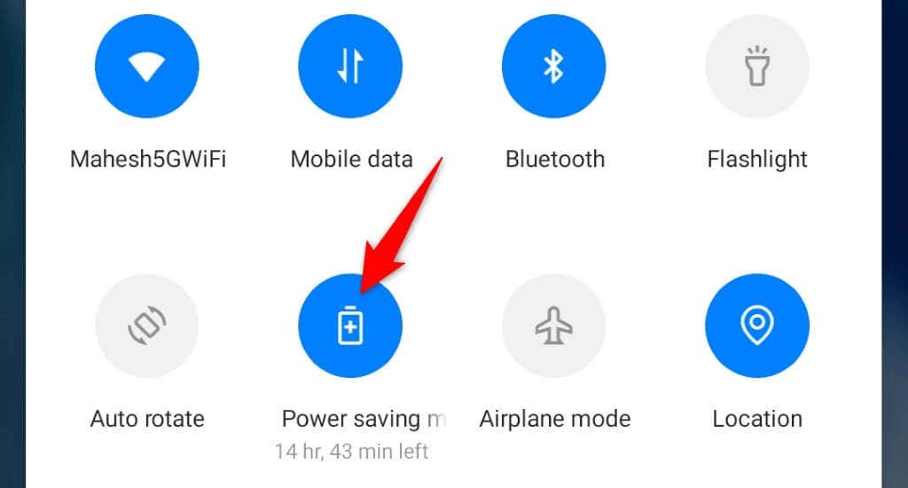 Disable Power Saving Mode on OnePlus Android Phones image