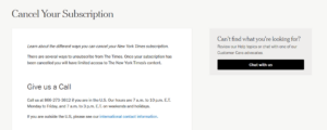 How to Cancel Your New York Times Subscription