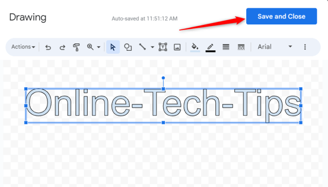 How to Create and Insert Word Art in Google Docs image 4