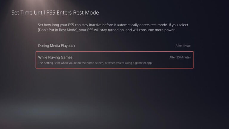 How to Put Your PS5 in Rest Mode