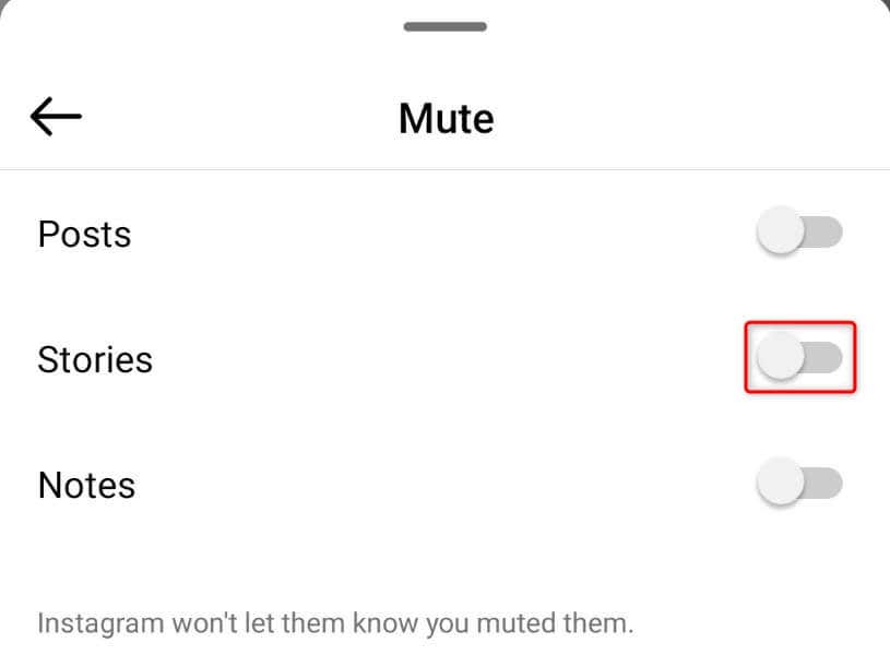 Reason 5: You Have Muted the User’s Stories image