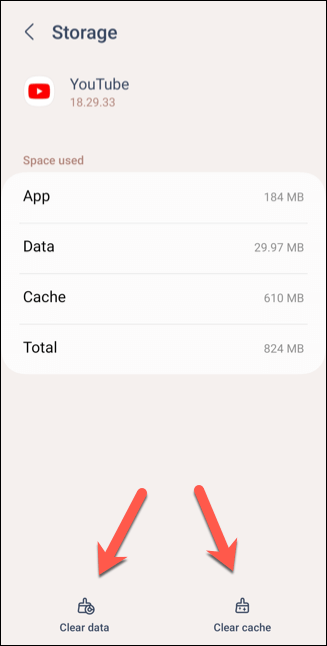 Clear the Data and Cache for the YouTube App image 4