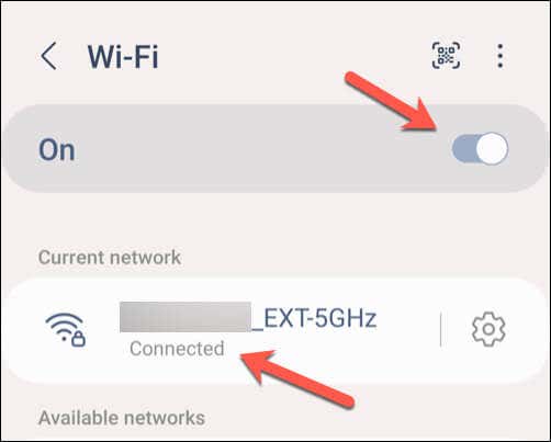 Check Your Data or Wi-Fi Connection image 3