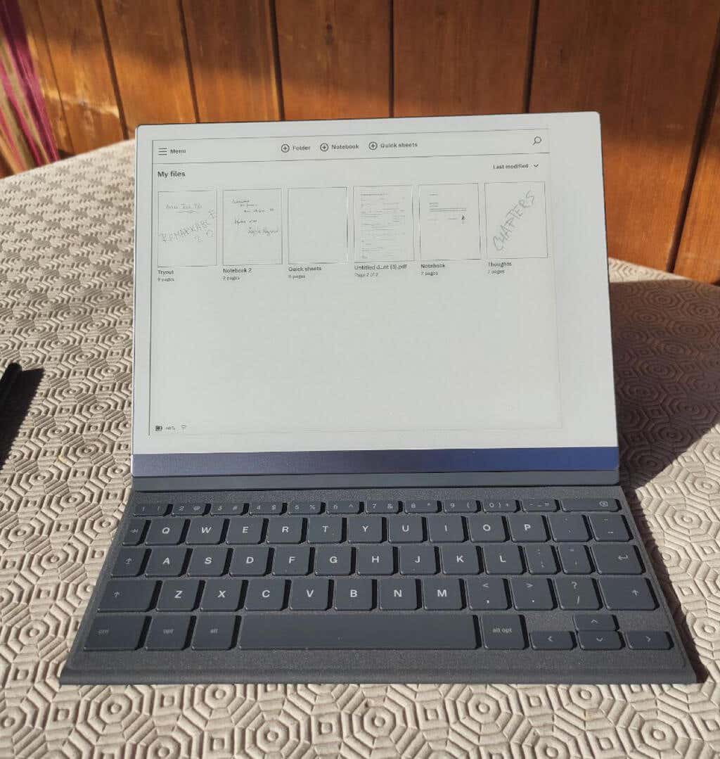 reMarkable 2 Type Folio Keyboard for your Paper Tablet Sepia