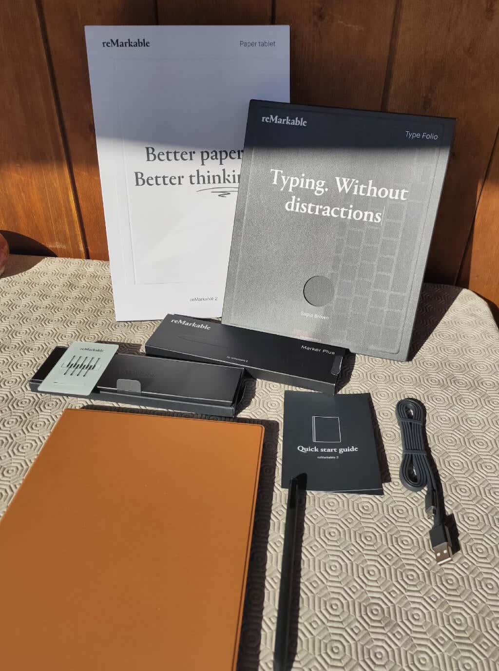 reMarkable Bundle 2 Notetaking Tablet | Marker Plus |12 Months Connect | 9  Spare Marker Tips | USB-A to C Cable | RM113